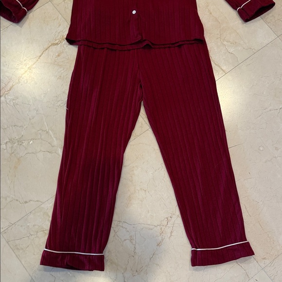 Woman’s  Burgundy Pajama Set - Picture 5 of 11